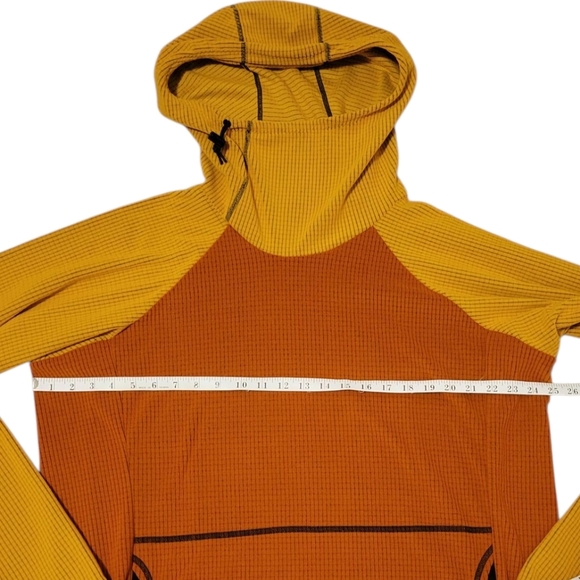 NEW 2025 Melanzana Men's XL Micro Grid Hoodie V2 PUMPKIN SUNFLOWER - Picture 4 of 8